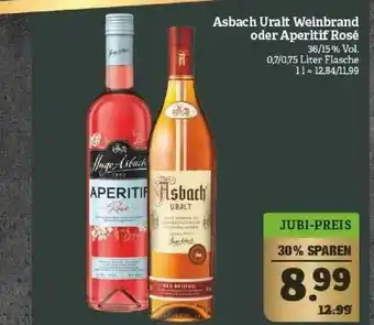 Marktkauf Asbach Uralt Weinbrand Oder Aperitif Rosé Angebot