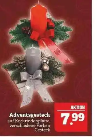 Marktkauf Adventsgesteck Angebot