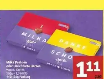 Marktkauf Milka Pralinen Oder Hauchzarte Herzen Angebot