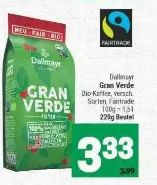 Marktkauf Dallmayr Gran Verde Fairtrade Angebot