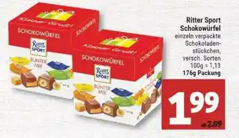 Marktkauf Ritter Sport Schokowürfel Angebot