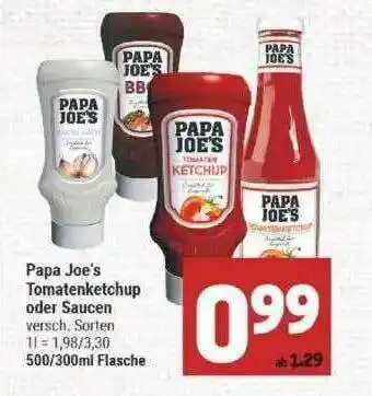 Marktkauf Papa Joe's Tomatenketchup Oder Saucen Angebot