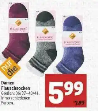 Marktkauf Nur Die Damen Flauschsocken Angebot