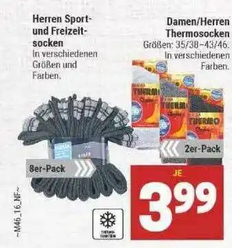 Marktkauf Herren Sport- Und Freizeitscocken Oder Damen Oder Herren Thermosocken Angebot