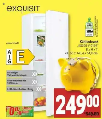 Marktkauf Exquisit Kühlschrank Ks320-v-010e Angebot