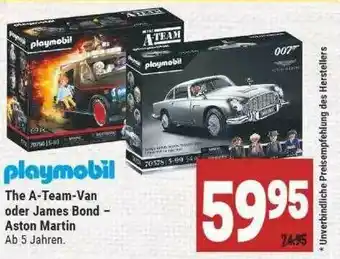 Marktkauf Playmobil The A-team-van Oder James Bond - Aston Martin Angebot