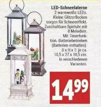 Marktkauf Led-schneelaterne Angebot