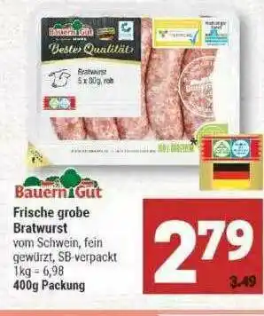 Marktkauf Bauern Gut Frische Grobe Bratwurst Angebot