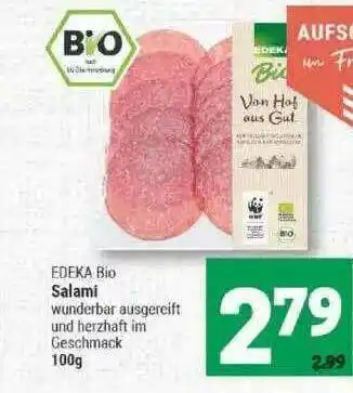 Marktkauf Edeka Bio Salami Angebot