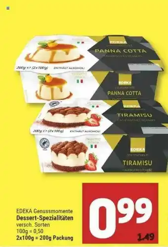 Marktkauf Edeka Genussmomente Dessert-spezialitäten Angebot