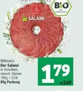 Marktkauf Wiltmann Bio-salami Angebot