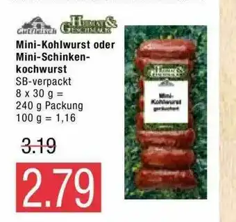 Marktkauf Gutfleisch Mini-kohlwurst Oder Mini-schinkenkochwurst Angebot