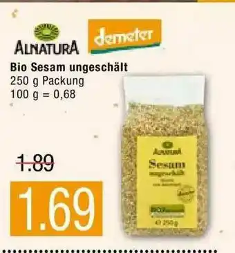 Marktkauf Alnatura Bio Sesam Ungeschält Angebot