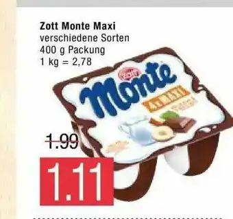 Marktkauf Zott Monte Maxi Angebot