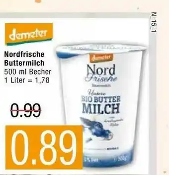 Marktkauf Demeter Nordfrische Buttermilch Angebot