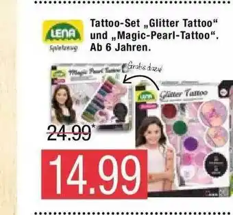 Marktkauf Lena Tattoo-set „glitter Tattoo“ Und „magic-pearl-tattoo“ Angebot