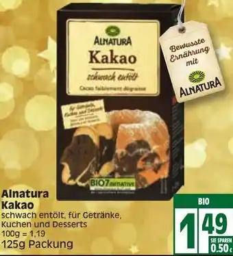 Edeka Alnatura Kakao 125g Angebot