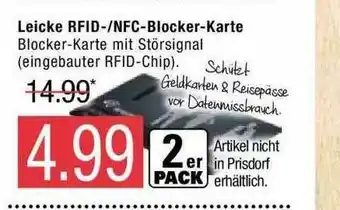 Marktkauf Leicke Rfid- Oder Nfc-blocker-karte Angebot