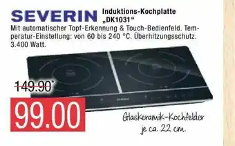 Marktkauf Severin Induktions-kochplatte „dk1031“ Angebot