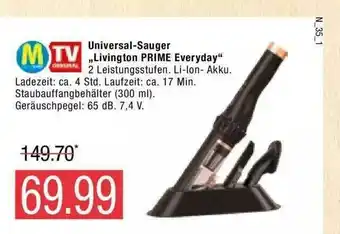 Marktkauf Universal-sauger „livington Prime Everyday“ Angebot