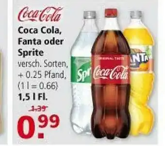 Multi Markt Coca Cola, Fanta Oder Sprite Angebot