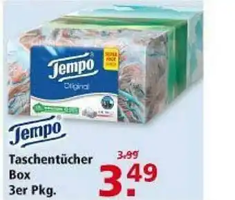 Multi Markt Tempo Taschentücher Box Angebot