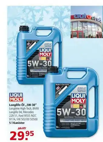 Multi Markt Liqui Moly Longlife-öl „5w-30” Angebot