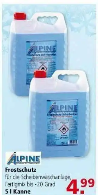 Multi Markt Alpine Frostschutz Angebot