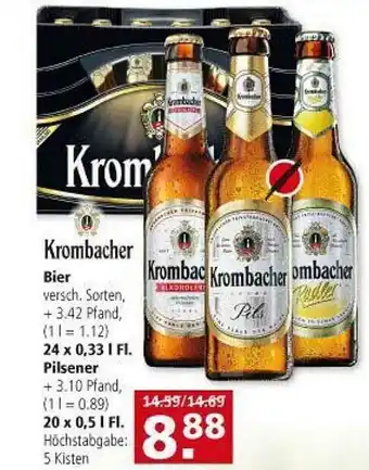 Multi Markt Krombacher Bier Angebot