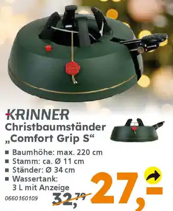 Globus Baumarkt KRINNER Christbaumständer Comfort Grip S Angebot