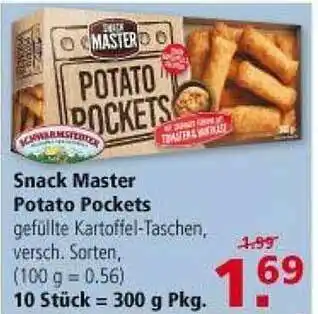 Multi Markt Snack Master Potato Pockets Angebot