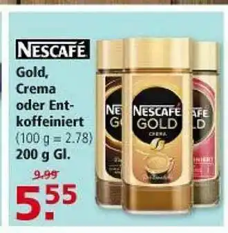 Multi Markt Nescafé Gold Crema Oder Entkoffeiniert Angebot