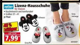 Norma Lizenz-hausschuhe Mickey Angebot