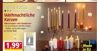 Norma Bella Casa Weihnachtliche Kerzen Angebot