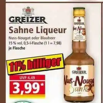 Norma Greizer Sahne Liqueur Angebot