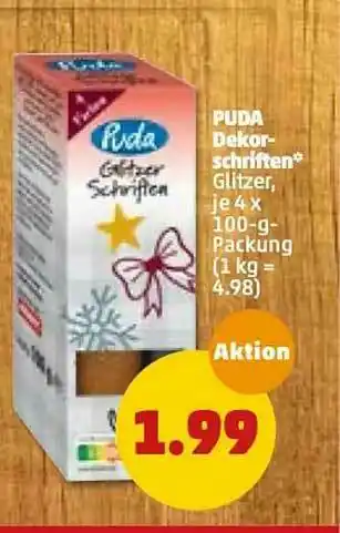 PENNY Puda Dekor-schriften Angebot