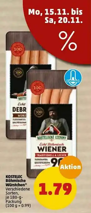 PENNY Kostelec Böihmische Würstchen Angebot