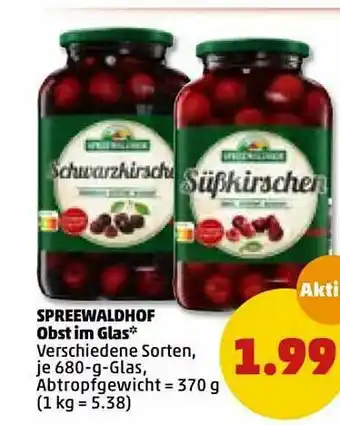 PENNY Spreewaldhof Obst Im Glas Angebot