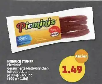 PENNY Heinrich Stumpf Picminis Angebot