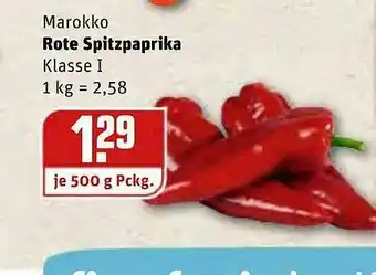 REWE Kaufpark Marokko Rote Spitzpaprika Angebot