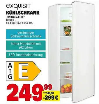 Scheck-in-Center Exquisit Kühlschrank Ks320-v-010e Angebot