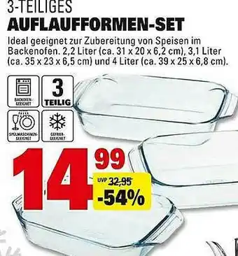 Scheck-in-Center 3-tlg Auflaufformen-set Angebot