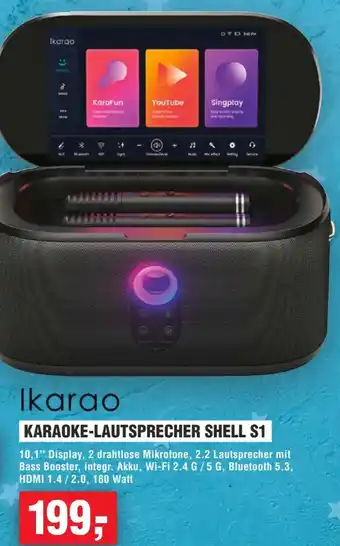 Handelshof Ikarao karaoke-lautsprecher shell s1 Angebot