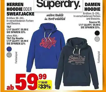 Scheck-in-Center Superdry Herren Hoodie Oder Sweatjacke Oder Damen Hoodie Angebot