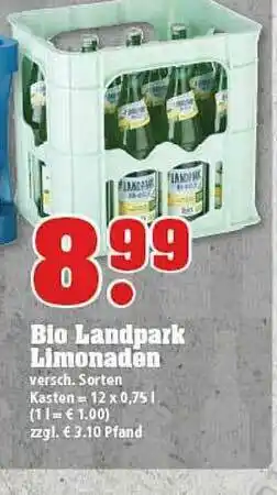 trinkgut Bio Landpark Limonaden Angebot