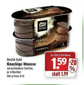 Wasgau Nestlé Gold Knackige Mousse Angebot