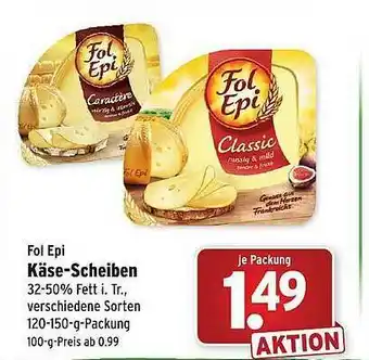 Wasgau Fol Epi Käse-scheiben Angebot