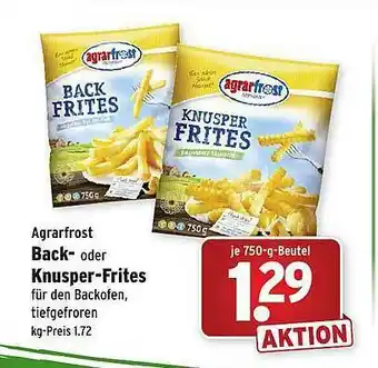 Wasgau Agrarfrost Back Oder Knusper-frites Angebot