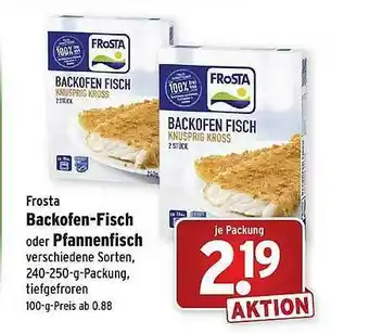 Wasgau Frosta Backofin-fisch Oder Pfannenfisch Angebot