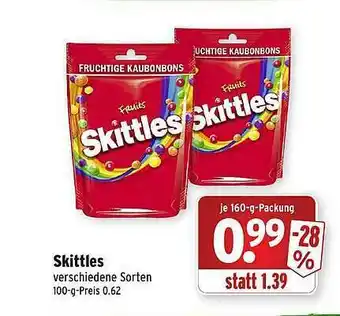 Wasgau Skittles Angebot